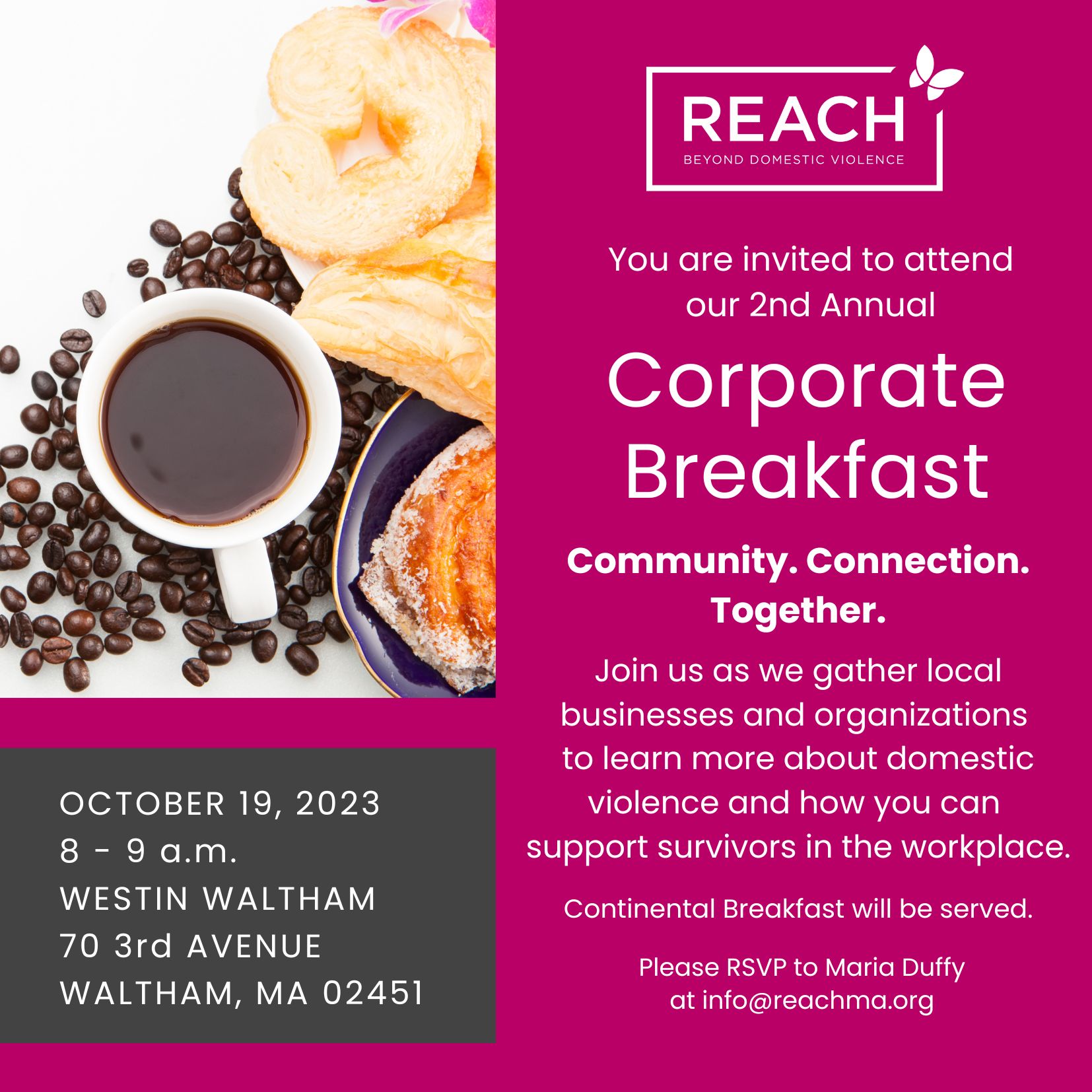 2023 Corporate Breakfast invitation